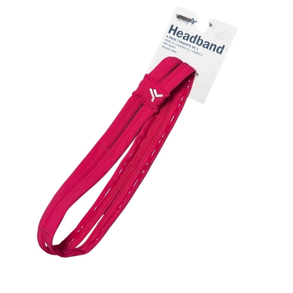 Old navy active headband dry quick pink no slip grip